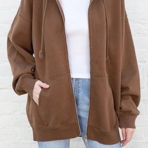 Brandy Melville Brown Christy Hoodie